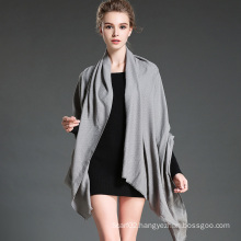 Women in Winter to Keep Warm Plain Grey Polyester Scarf Shawl